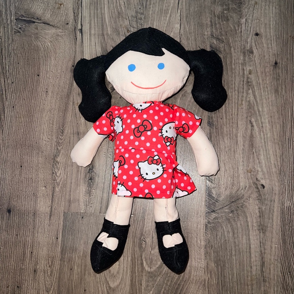 Hello Kitty Doll with Red and Black Dress